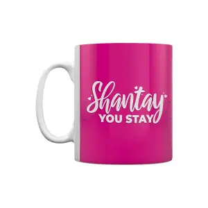 Grindstore Shantay You Stay Sashay Away Mug White/Pink/Purple (One Size)