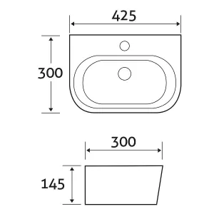 Silas Wall Hung Cloakroom Basin