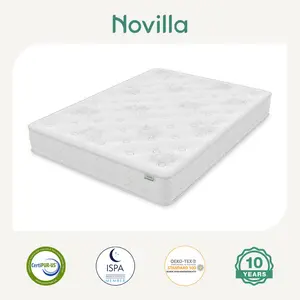 23cm Cooling Memory Foam Pocket Sprung Mattress Kingsize (5')