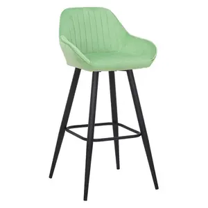 Hennen 76cm Bar Stool Black / Green