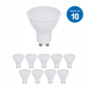 10 Pack 7W GU10 LED Spotlight Bulb, Day White 4000K 560 Lm, Energy Saving, Equivalent to 50W/60W Halogen Spotlight