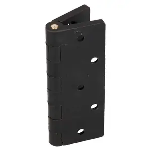 Black Reinforced Nylon Plastic Hinge 67x102mm Italian Made Industrial Quality 4PK