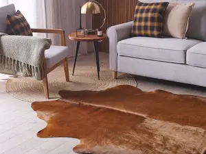 Cowhide Rug 3-4 m² Golden Brown NASQU