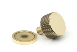 From The Anvil Aged Brass Brompton Cabinet Knob - 32mm (Plain)