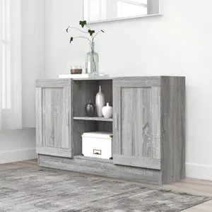 120 Cm Wide Sideboard Grey