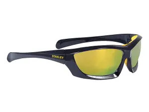 STANLEY SY180-YD Yellow Mirror Full Frame Safety Glasses for Ultimate Eye Protection