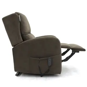 Hastings Rise and Recline Armchair Electric Dual Motor Brown