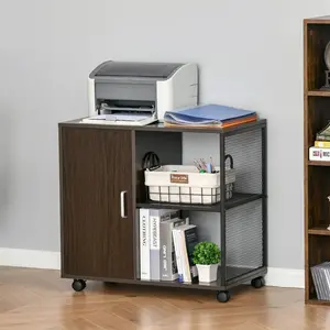 Kevinisha Mobile File Cabinet Brown