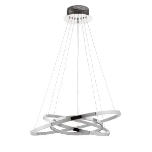 Anson Lighting Morgan Chrome Integrated LED Ceiling Pendant