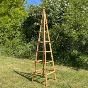 Wooden Garden Obelisk Ideal for Climbing Plants  (1.9m)