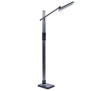 LED Floor Lamp Dark Grey AQUARIUS