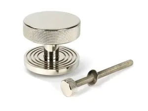 From The Anvil Polished Nickel Brompton Centre Door Knob (Beehive)