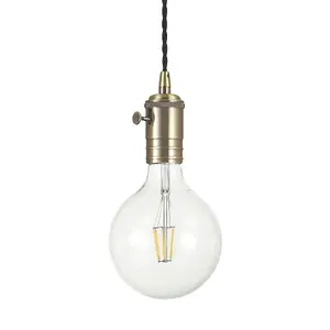 Luminosa Doc 1 Light Ceiling Pendant Lead, E27