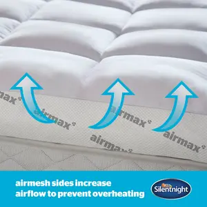 Silentnight Airmax 1000 Breathable Mattress Topper Super King (6')