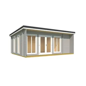 21 x 15 Ft Tongue and Groove Summer House Light Grey