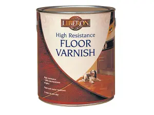 Liberon High Resistance Floor Varnish Clear Satin - 2.5 Litre