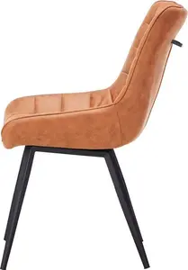 Moretti Tan Faux Leather Dining Chair