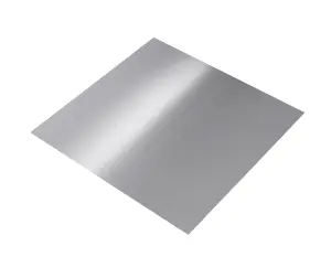 Silver effect Anodised Aluminium Smooth Sheet, (H)1000mm (W)500mm (T)0.5mm 630g