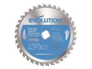 Evolution Thin Steel Cutting Circular Saw Blade 180 x 20mm x 68T