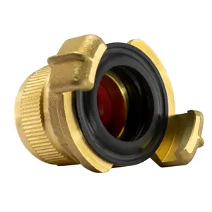 Solid brass screw tight onto 1/2"hose professional geka type claw fitting as used by professionals