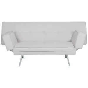 Beliani Scandinavian Sofa Bed BRISTOL Light Grey