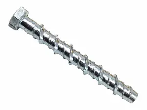 MasonMate M8 x 75mm Hex Concrete Screwbolts - 100 Pack for Strong Anchoring Solutions