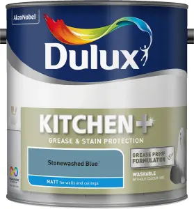 Dulux Easycare Stonewashed blue Matt Emulsion paint, 2.5L