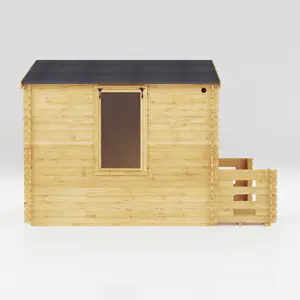 Mercia 11ft x 12ft Apex Log Cabin with Veranda (19mm)