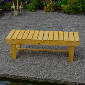 Woodside Wiverton 2 Seater Wooden Garden Bench