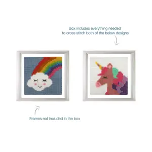 Counted Cross Stitch Kit: My First: Unicorn and Cloud