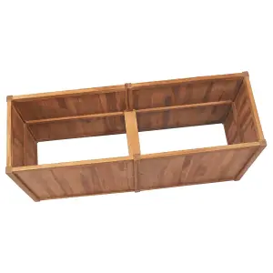 Berkfield Garden Raised Bed 150x50x70 cm Solid Teak Wood