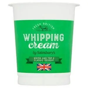 Sainsbury's British Whipping Fresh Cream 300Ml