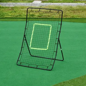 HOMCOM Rebounder Net Target Ball Kickback Baseball Training Equipment Play