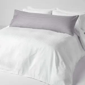 Homescapes Grey Egyptian Cotton Ultrasoft Body Pillowcase 330 TC