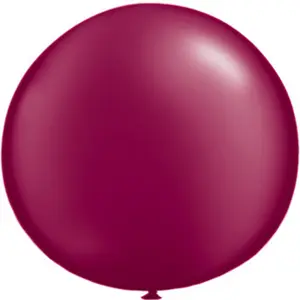 Qualatex 5 Inch Plain Latex Party Balloons (Pack Of 100) (48 Colours) Pearl Burgundy (One Size)