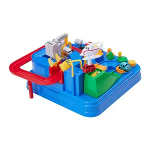 Kid Toy Toddler Play Set,City Rescue Race Track Magnet Toy with 4 Cars