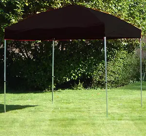 3m x 3m Trader-Max 30 Instant Shelter Pop Up Gazebos Frame & Canopy - Black