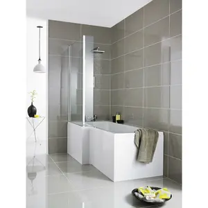 Fusion 700Mm Shower Bath End Panel Gloss White