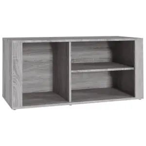 Berkfield Shoe Cabinet Grey Sonoma 100x35x45 cm Engineered Wood