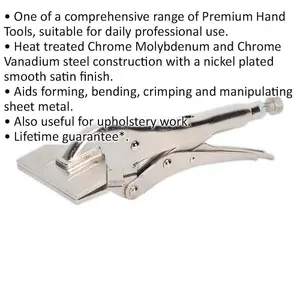 Professional 20mm Sheet Metal Clamp Pliers with 30mm Jaw Capacity for Bending and Crimping