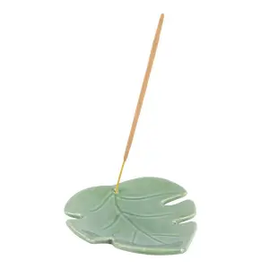 Something Different Palm Leaf Incense Holder Green (One Size)