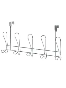 Showerdrape Lyrical Chrome Over Door Storage Hooks