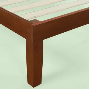 Burg Deluxe Solid Wood Bed Frame Cherry / Small Double (4')