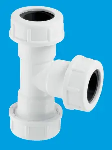 McAlpine R3M 0.75" x 3m length HDPE White Overflow Pipe