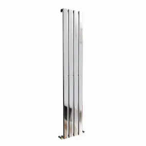 Right Radiators 1600x272 mm Vertical Single Flat Panel Designer Radiator Chrome