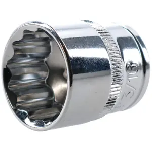 13/16" AF SAE Imperial Socket 3/8" Drive 12 Point Shallow Depth Chrome Vanadium Steel