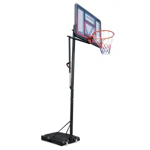 Hy-Pro Adjustable Basketball Stand With Handle - 2.3m - 3.05m, With Wheels, Portable, Backboard, Basketball Hoop, For Adults &