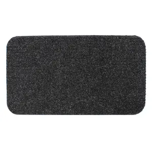 JVL Delta Scraper Doormat, 40x70cm, Charcoal