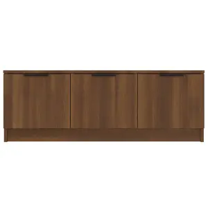 vidaXL TV Cabinet Brown Oak 102x35x36.5 cm Engineered Wood