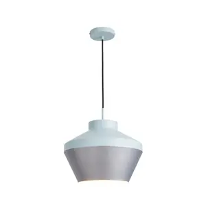 The Lighting Edit Dina pendant Matt Mint & pewter LED Pendant ceiling light, (Dia)320mm